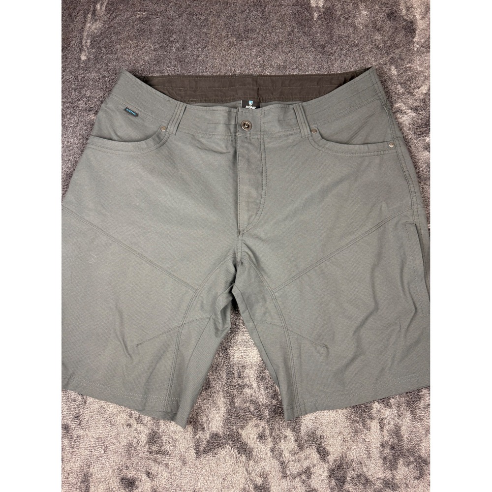 Kuhl Silencr Shorts Mens 38 Carbon Gray Hiking Outdoor Ripstop Stretch Pockets